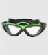 Gafas de bucear silicona adulto negro y verde