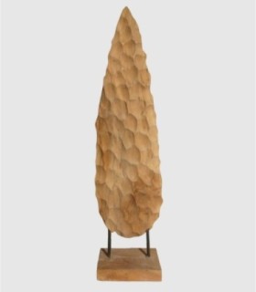 wooden leaf figure