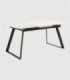 Mesa Saona extensible negro carrara grande